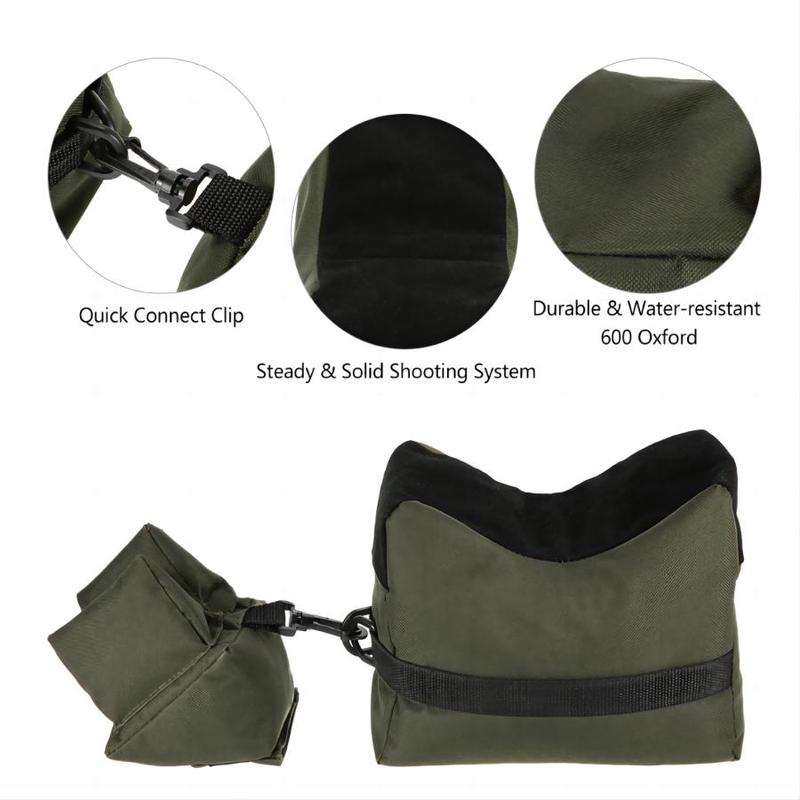 Outdoor Tactical Shooting Sand Bag, 1 Count Quick Connect Clip Shooting Target Support Sand Bags, Steady & Solid Shooting Support Accessories, Outdoor Accessories, Gym Accessories