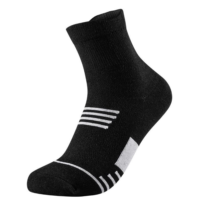 3 Pairs Of Sports Socks, Men's Outdoor Leisure Breathable Sports Running Socks