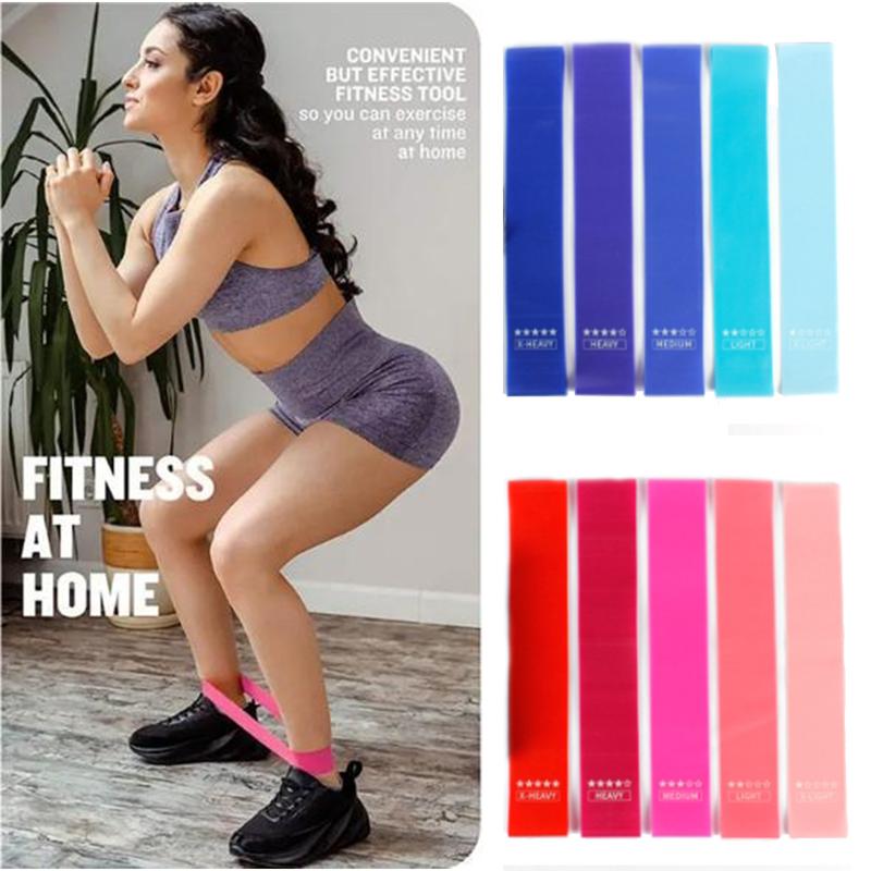 5Pcs set Resistance Bands for Working Out Elastic Exercice Loop Bands for Physical Therapy Stretch Bands for Booty Legs Exercise Bands for Workout and Physical Training