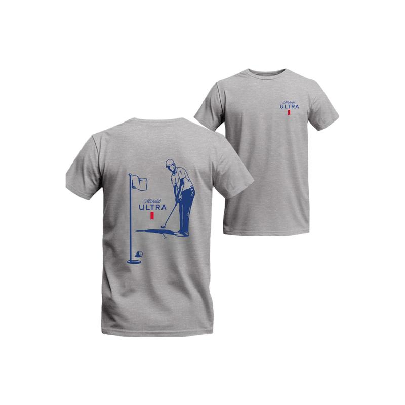 Michelob Ultra Golfing T-Shirt 2 Side T-Shirt For Menswear Top