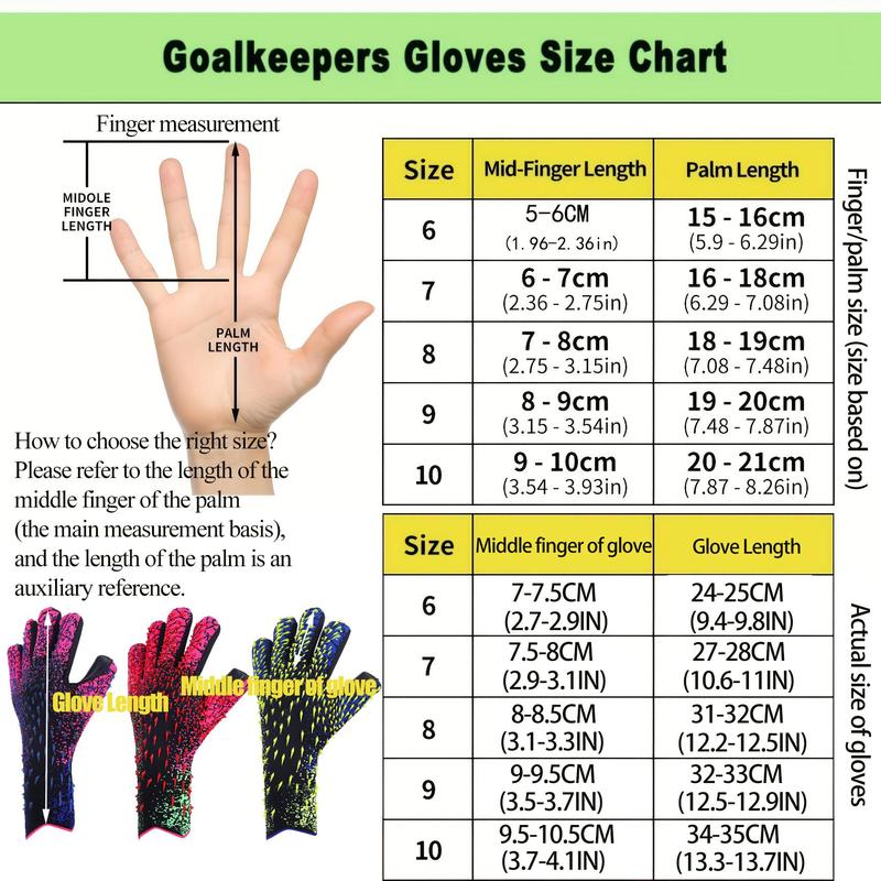 Kids Football Goalkeeper Gloves, 1 Pair Non-slip Wear-resistant Football Gloves, Youth Soccer Hand Protector Goalkeeper Gloves, Kids Summer Toys, Summer Football Gear, Stocking Fillers Gift, Christmas Gift