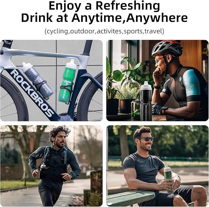 ROCKBROS Bicycle Water Bottle 670ml Insulate Bottle Riding PP5 Material Keep Cold Insulation Bike Accessories