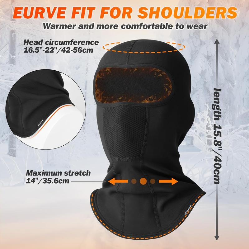 Ski Mask Breathable Balaclava Windproof Winter Thermal Face Cover for Cold Weather Skiing  for Men and Women