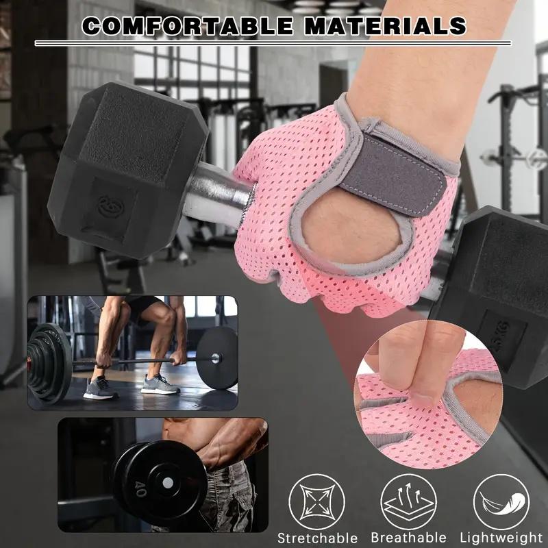 Ultra-Breathable Fitness Gloves - Super Lightweight with Full Palm Protection for Weight Lifting, Workout, Fitness Exercise, and Cycling