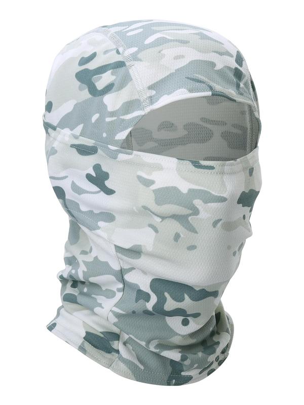 Camouflage Balaclava Sports Full Face Mask Outdoor Hiking Camping Bicycle Windproof Hood Cap Neck Cover Motorcyle Helmet Liner Scarf Men Women