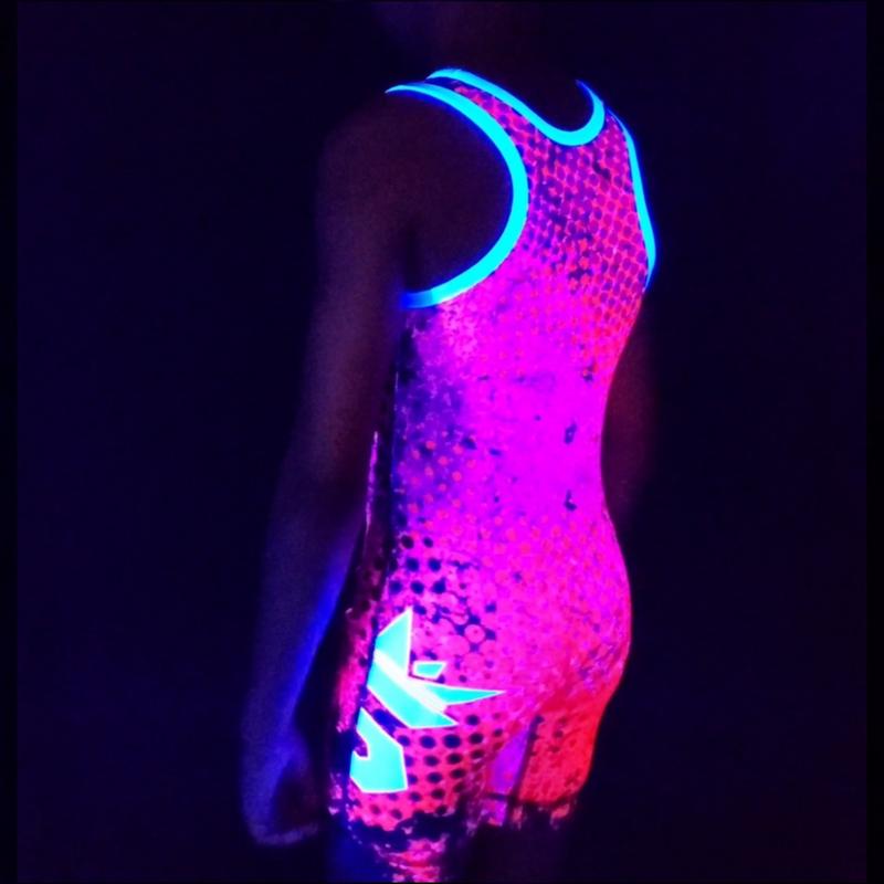 SUPREME GLO Singlets (Glow in the dark singlet),  Made from 277 gsm spandex lycra,  unparalleled comfort and durability