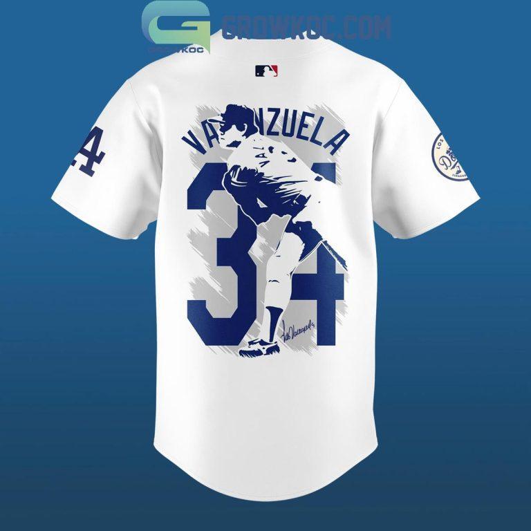 LAD Fernando Valenzuela Forever No. 34 Baseball Jersey, Trendy Baseball Jersey Shirt, Football Baseball Jersey, Game Day Baseball Jersey, Baseball Jersey Gift For Him Gift For Her, Sport Jersey