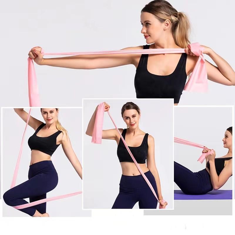 Yoga Tension Band, Elastic Resistance Band, Portable Exercise Band for Home Gym Workout, yogachallenge, Mother's Day Gift