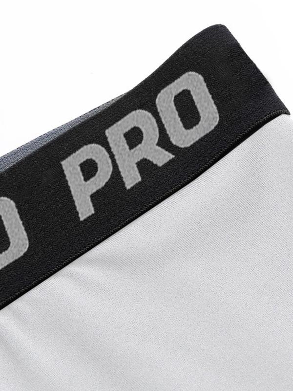 Men's Letter Print Pocket Sports Shorts, Quick Drying Breathable Comfortable Sports Shorts, Gym Shorts, High Stretch Sports Shorts for Gym Workout Running, Shorts for Men, Gym Clothing