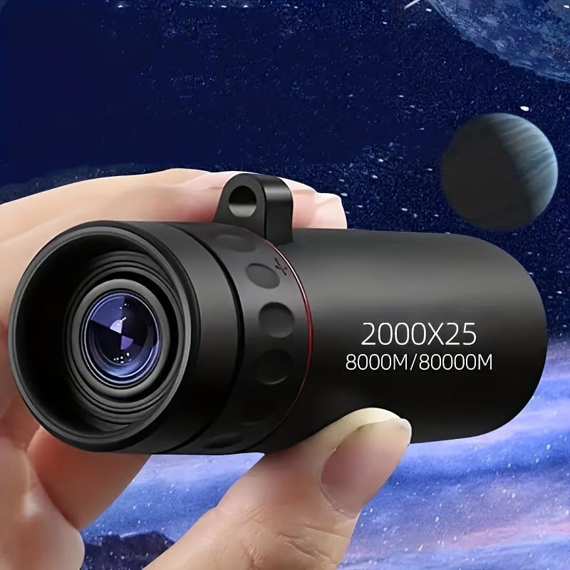 Portable Single Tube Telescope, 2000x25 HD Magnification Monocular High Power Telescope, Suitable for Outdoor Camping, Travel, Concerts, Fishing