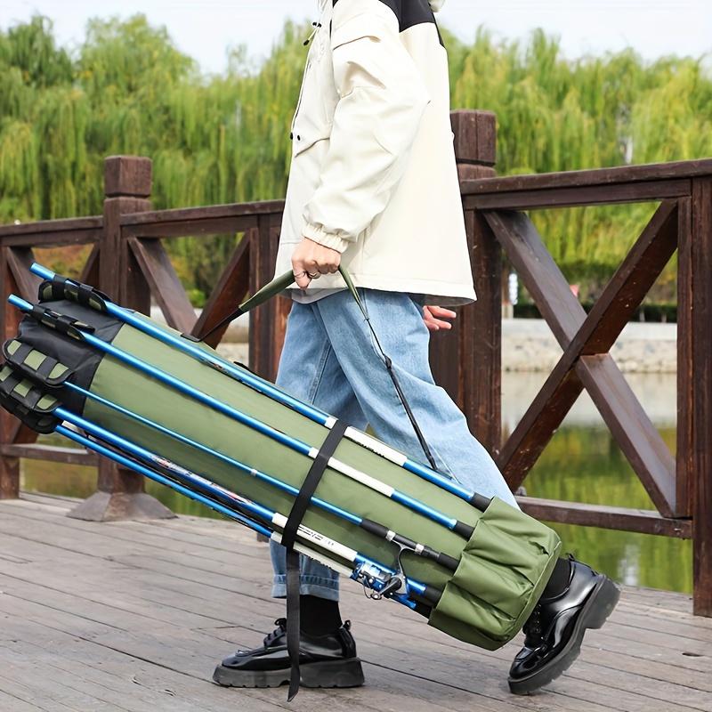 Waterproof Fishing Rod Bag with Pole Rack, Multifunctional Storage Box, Suitable for Women's Fishing Equipment, Ideal for Gifts