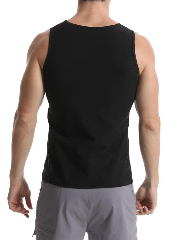 Men's Plain Sauna Sweating Vest Shapewear, Breathable Comfortable Vest Shaper for All Seasons, Men's Shapewear for Gym Workout