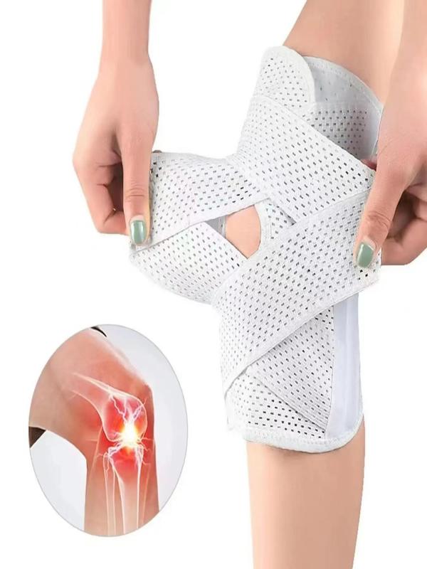 Unisex's Plain Cut Out Design Sports Knee Pad, Sporty Breathable Knee Pads, Sports Knee Protector for Men & Women, Christmas Gift