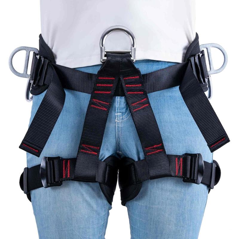 Climbing belts, Thicken Professional Safety Belt with Magnesium Alloy Connection Ring, Climbing Gear for Tree Climbing, Fire Rescue, Rappelling