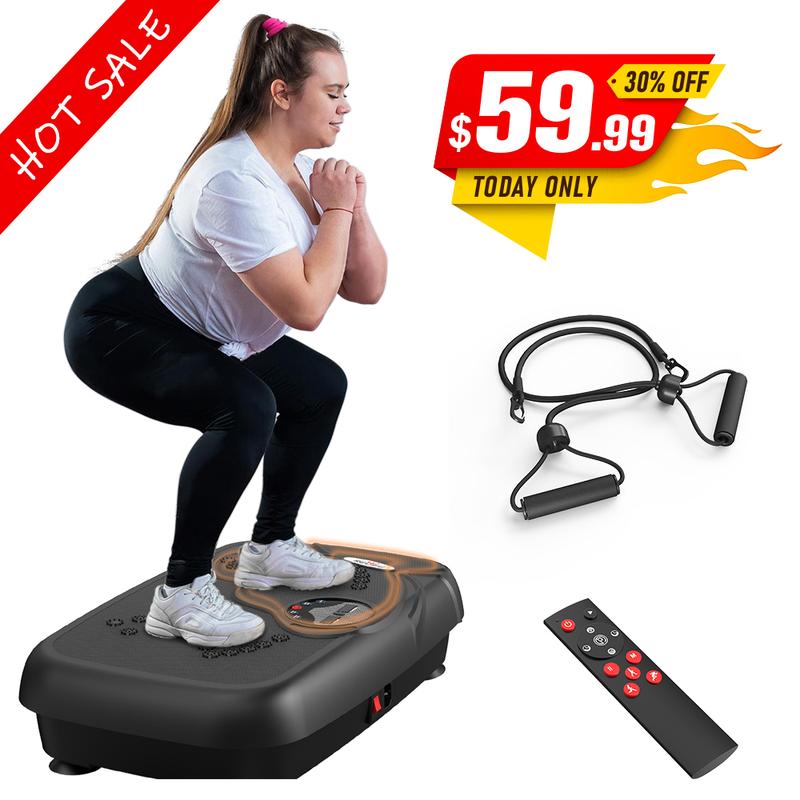 2024Vibration Plate, Fitness Platform Exercise Machine, Vibrating Lymphatic Drainage, Full Body Workout, Vibrate Stand Shake Board Sport Gym for Women