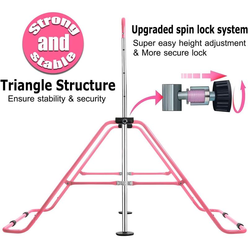 Expandable Gymnastics Bars with Ring, Adjustable Height Gymnastic Horizontal Bars, Gym Junior  Bar  Folding  Monkey Bars for