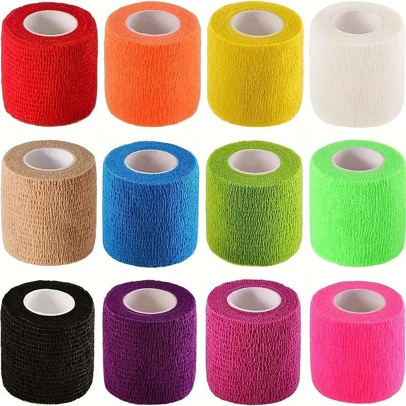 Self Adhesive Elastic Bandage, 3 Rolls Sports Bandage, Elastic Wrist Bandage, Ankle Bandage, Sports Accessories for Wrist and Ankle