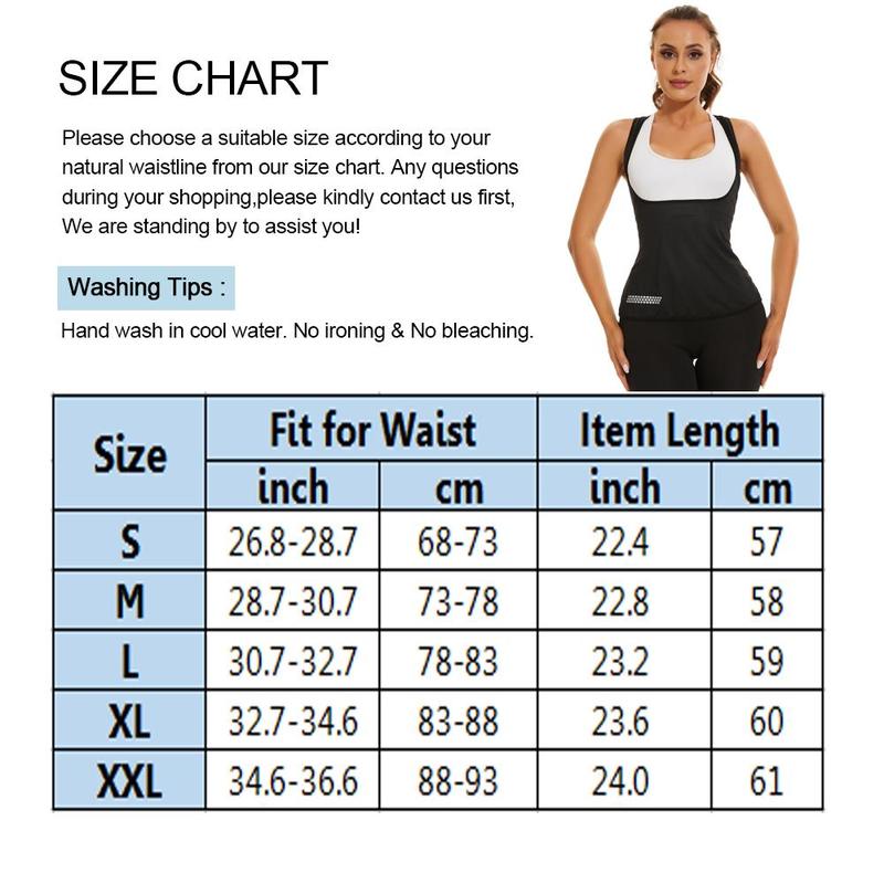 Sauna Vest Women Sweat Fited Waist Trainer Hot Compression Exercise Enhancement Womens Sauna Suit for Fitness Yoga,Built-In Chest Support, Meticulous Stitching, and Striking Silver Logo for an Enhanced Fitness Look and Feel