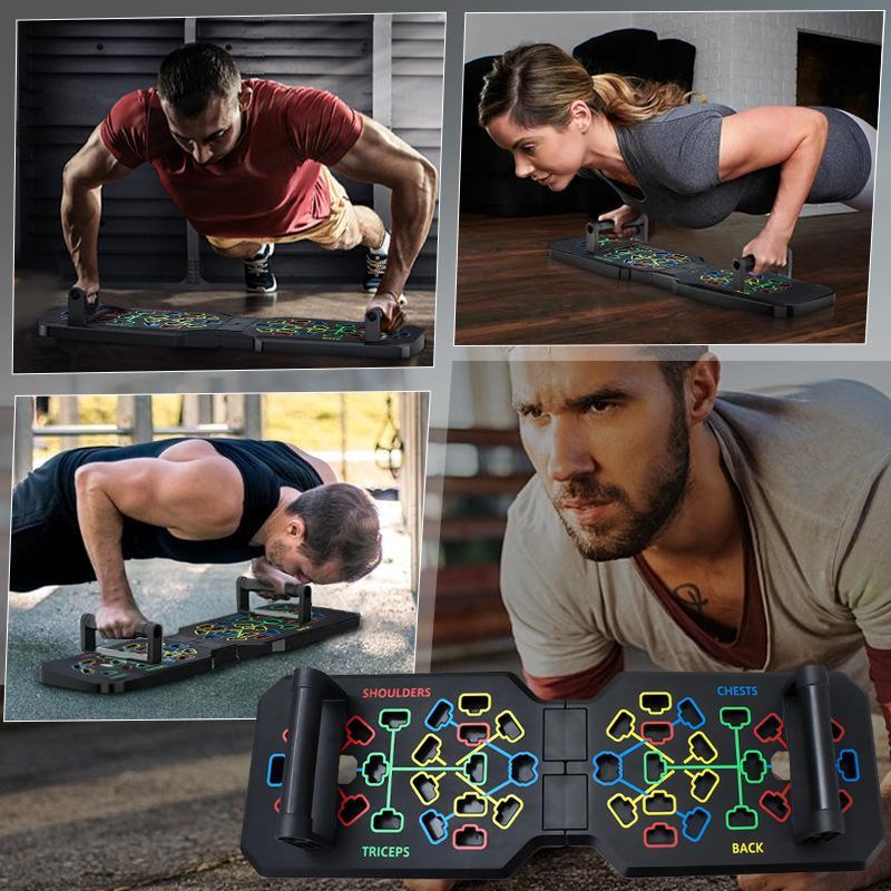 Push-up Board, 1 Set Push-up Training Board, Home Push-up Training Board, Chest Muscle Abdominal Muscle Training Equipment for Men & Women, Strength Training Equipment , Christmas Gift