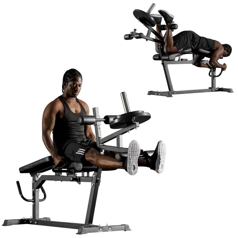 Leg Extension and Leg Curl Machine,Seated Leg Extension and Lying Curl Machine for Home Gym, Leg Press Bench, Home Gym Equipment