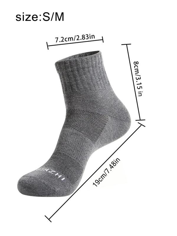 Women's Letter Print Crew Socks, Athletic Quarter Cut Ankle Socks, Soft Comfy Breathable Sports Socks for Daily Wear, Yoga Socks, Compression Socks, Socks for Women, Summer Outfits 2024