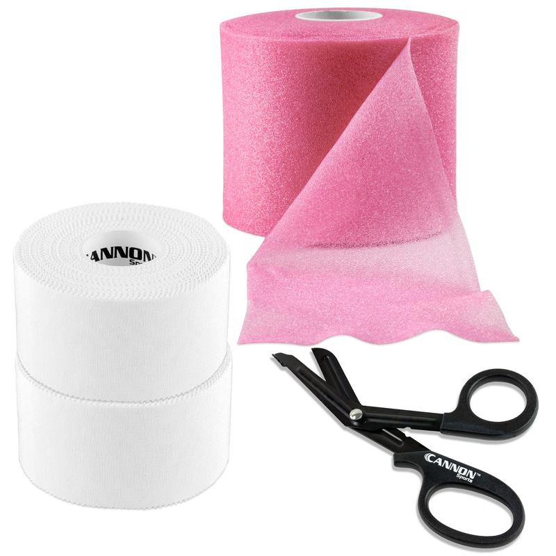 Premium Athletic Tape and Pre-Wrap Set with Scissor - Easy Tear, Strong Support - Hypoallergenic & Breathable