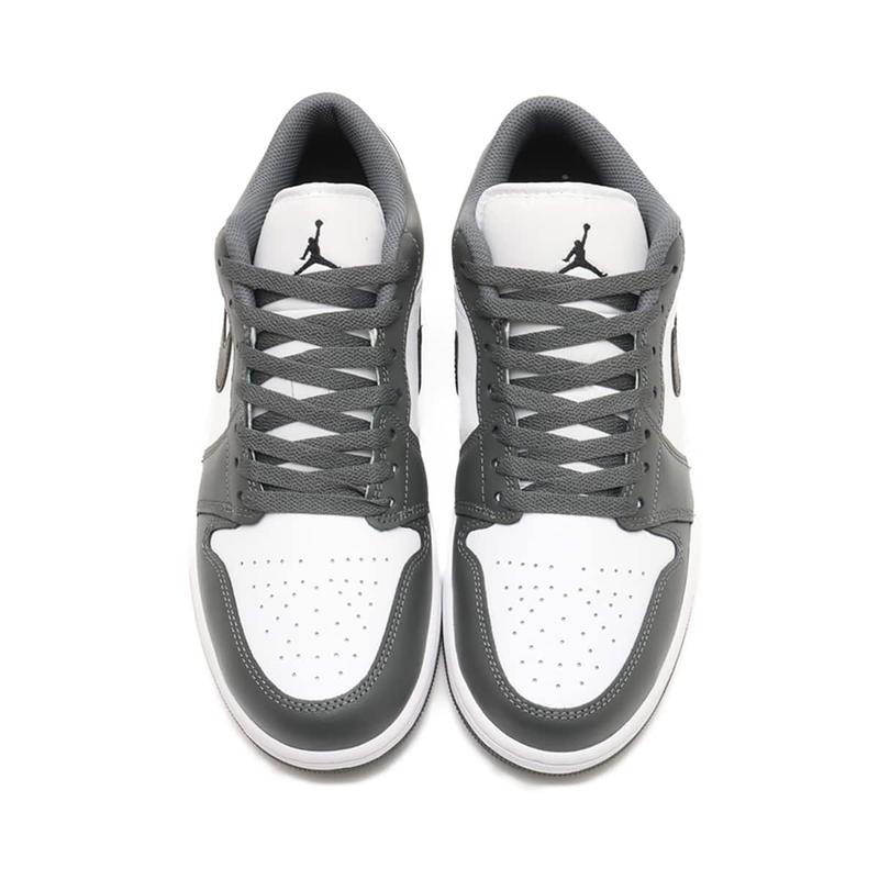 Nike Air Jordan 1 Low Iron Grey 553558-152 Men's Fashion Sneaker New