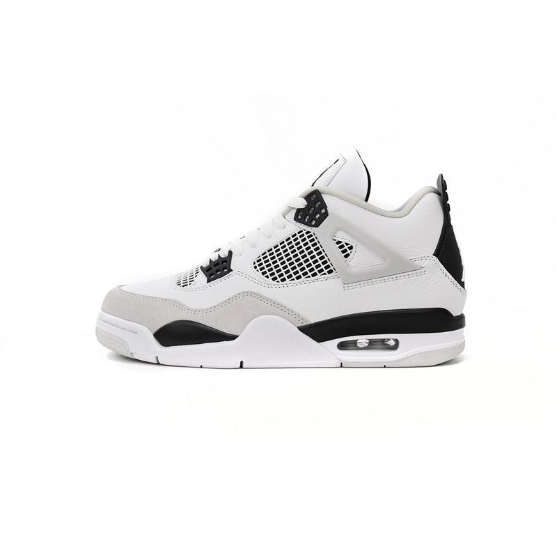 Jordan 4 Explosive Military Black Fashion Retro Anti slip Wear resistant Basketball Shoes Cushioning Versatile Sports Shoes