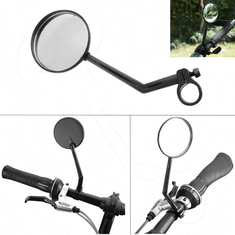 Adjustable Bike Rearview Mirror, 2 Counts 360° Rotatable Bicycle Side Mirror, Wide Angle Reflective Safety Mirrors for Mountain Road Bikes