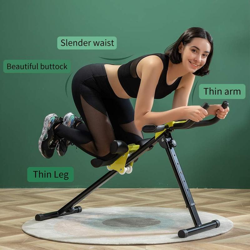 Height Adjustable Ab Trainer Abdominal Whole Body Workout Machine Waist Cruncher Core Toner Leg Thighs Buttocks Shaper with LCD Monitor ab workout machine