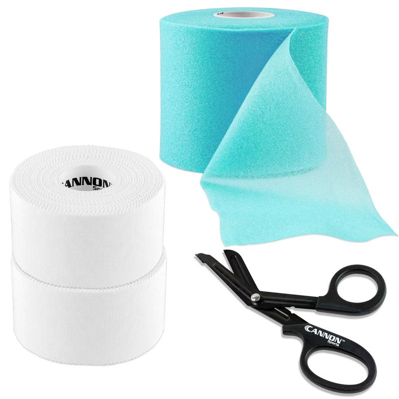 Premium Athletic Tape and Pre-Wrap Set with Scissor - Easy Tear, Strong Support - Hypoallergenic & Breathable