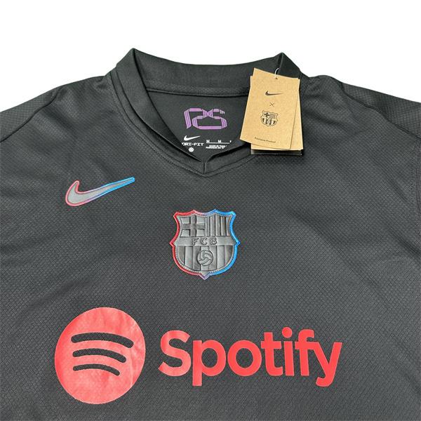 NIKE 2425 FC Barcelona Away black and red Short Sleeve Top No.19 Lamine Yamal Retro 125th Anniversary Special Edition Soccer Jerseys Quick Drying