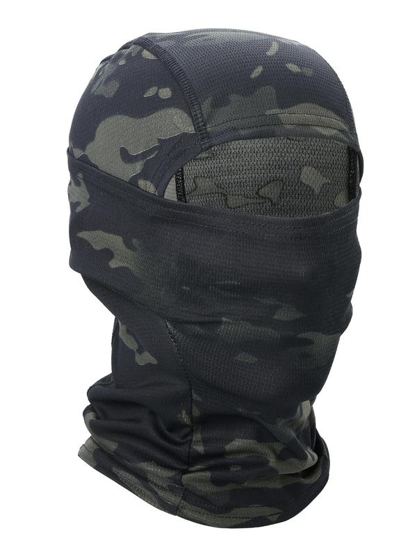 Camouflage Balaclava Sports Full Face Mask Outdoor Hiking Camping Bicycle Windproof Hood Cap Neck Cover Motorcyle Helmet Liner Scarf Men Women