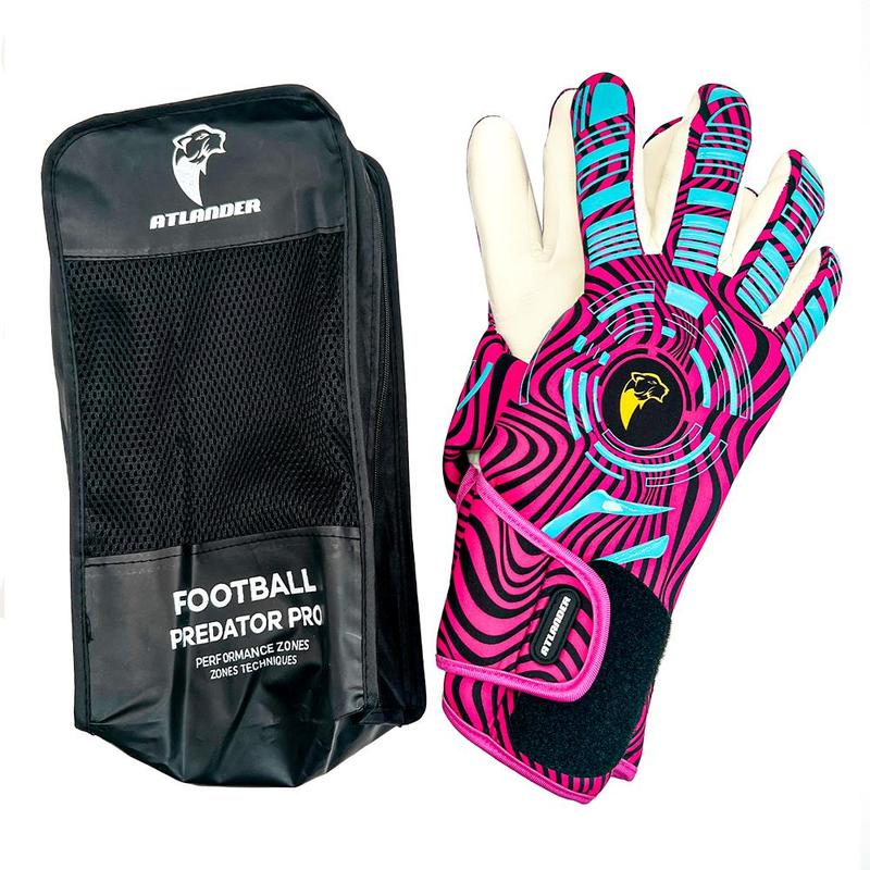 Eid al-Adha Latex Soccer Goalkeeper Gloves, 1 Pair Comfort Breathable Durable Soccer Gloves, Protective Gloves for Match Training, Summer Gift Goalie Gloves