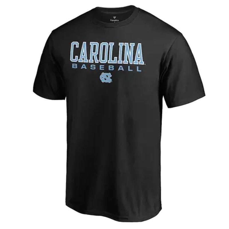 Men's Black North Carolina Tar Heels True Sport Baseball T-Shirt