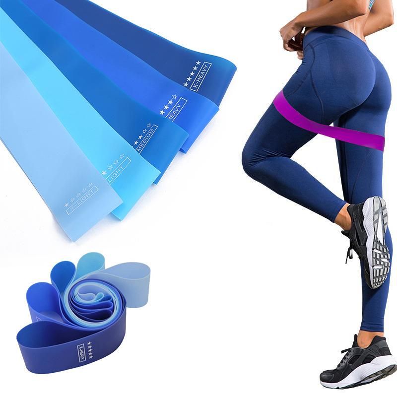 5Pcs set Resistance Bands for Working Out Elastic Exercice Loop Bands for Physical Therapy Stretch Bands for Booty Legs Exercise Bands for Workout and Physical Training