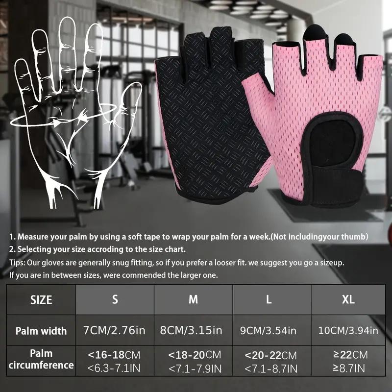 Ultra-Breathable Fitness Gloves - Super Lightweight with Full Palm Protection for Weight Lifting, Workout, Fitness Exercise, and Cycling