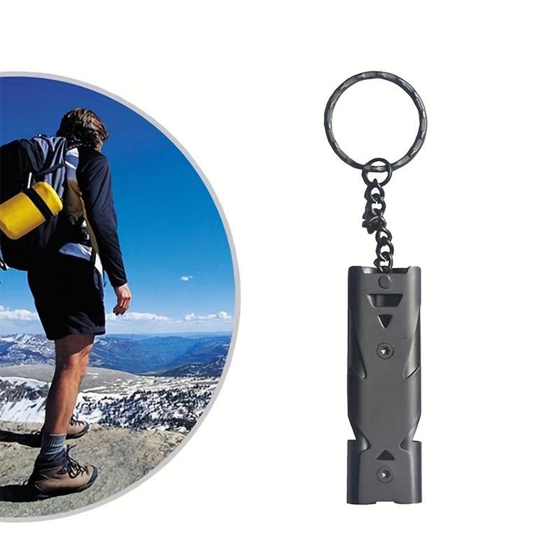 Outdoor Survival Whistle, High-frequency Survival Whistle, Stainless Steel High-pitched Whistle, Survival Whistle for Outdoor Rescue