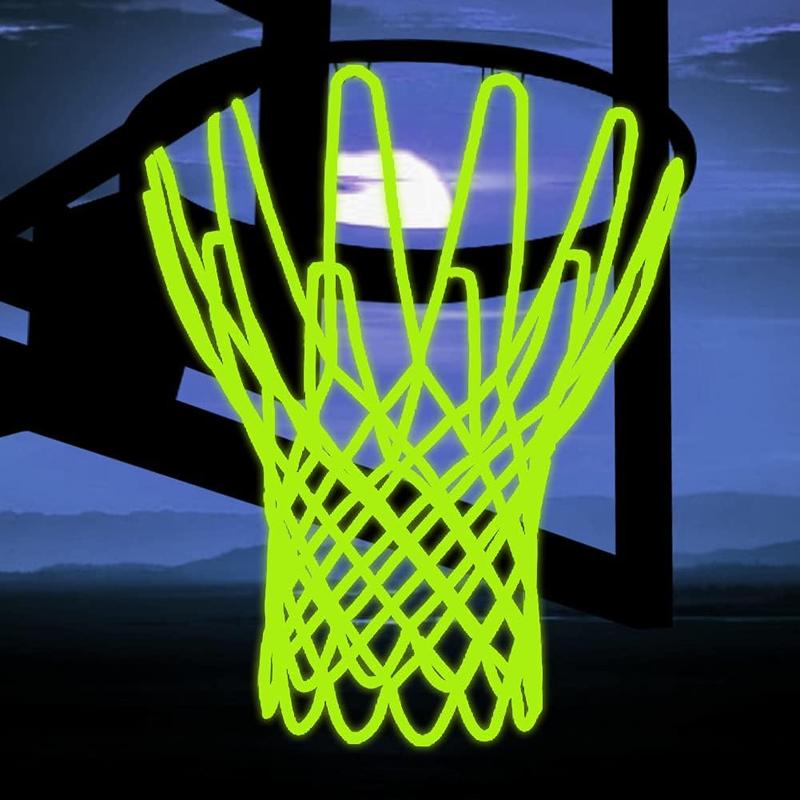 Glow Basketball Net, Nightlight Basketball Net Luminous Outdoor Portable Sun Powered Sport Nylon