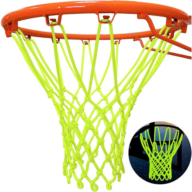 Glow Basketball Net, Nightlight Basketball Net Luminous Outdoor Portable Sun Powered Sport Nylon