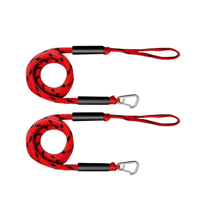 2Pcs Boat Bungee Dock Line Boat Docking Rope Boat Tie Down Ropes for Dock