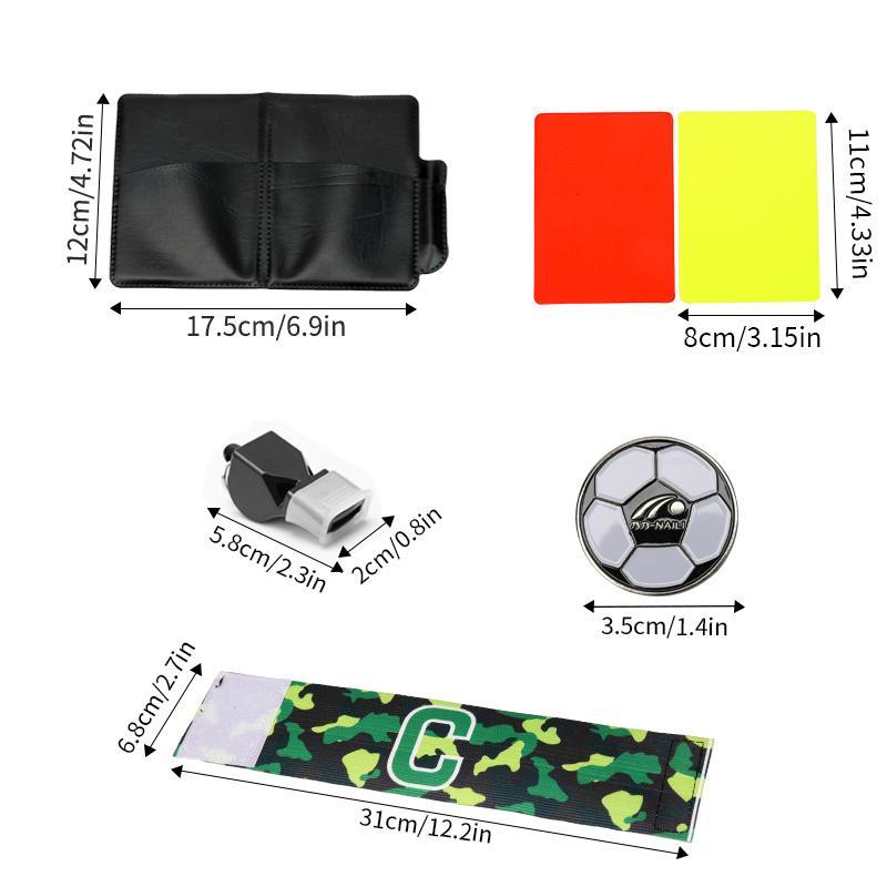 Football Referee Set, Soccer Referee Kit, Sports Football Training Referee Accessories for Adult Teenager