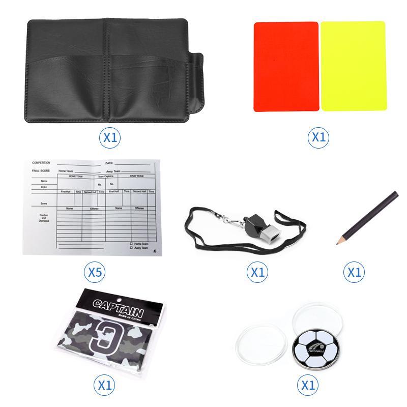 Football Referee Set, Soccer Referee Kit, Sports Football Training Referee Accessories for Adult Teenager