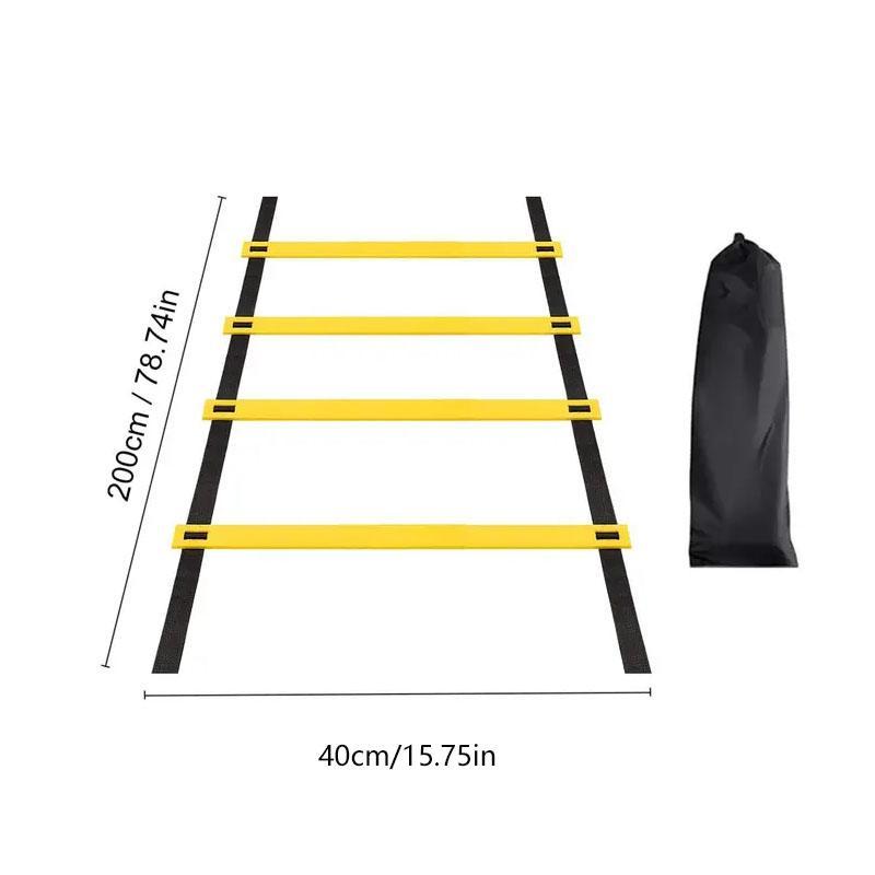 Agility Training Ladder, 1 Set Portable Detachable Football Training Ladder with Storage Bag, Fitness Equipment for Home Gym