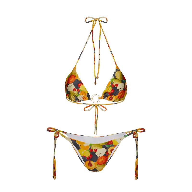 Nevaeh Triangle Bikini Top Fruit Multi