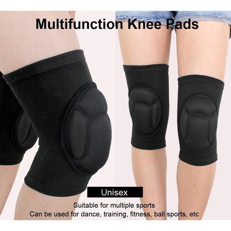 Knee Pads for Women & Men, Basketball Knee Pads Volleyball Knee Pads for Women Men Wrestling Knee Pads Wrestling Gear, Crash Pad Snowboarding Gear Knee Protector Soft Knee Pads for Work (Small, Black)