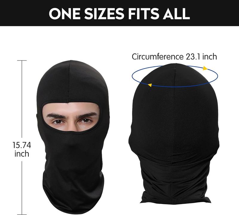 1 Pack Balaclava Face Mask, Ski Mask for Men Women, UV Protection Windproof Scarf for Motorcycle Snowboard Cycling