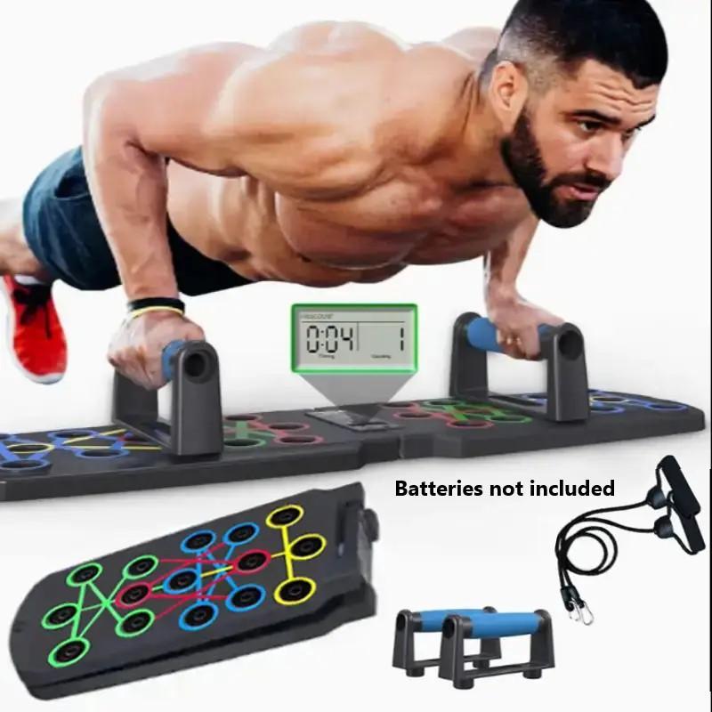 Home and Gym Push Up Board with Countdown Function, Portable Push Up Stand, Fitness Equipment for Home and Gym Workout, Gymtok, Home Gym Equipment, Stocking Fillers Gift