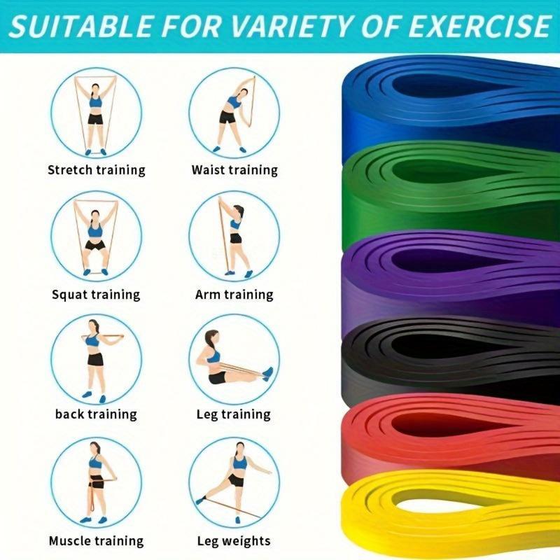 Resistance Band Set, 4 Counts  7 Counts Pull Rope with Storage Bag, Fitness Equipment for Home Gym Workout