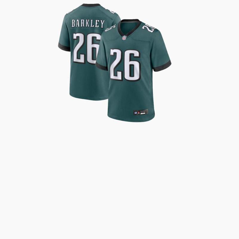 #26 Saquon Barkley Midnight Green Philadelphiaa Eagless Game Player Jersey, Philadelphiaa Eagless apparel, Football fan gear, NFLL player jerseys